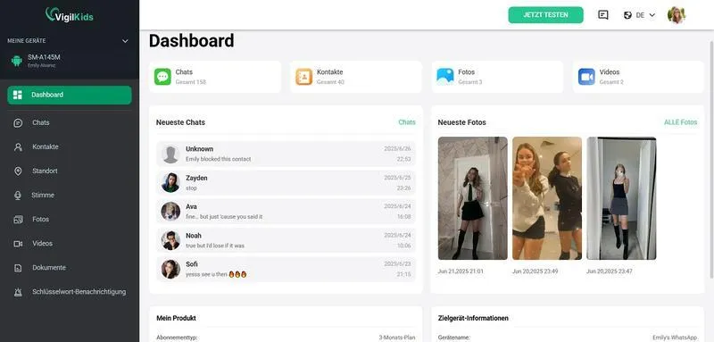 WhatsApp Chats überwachen