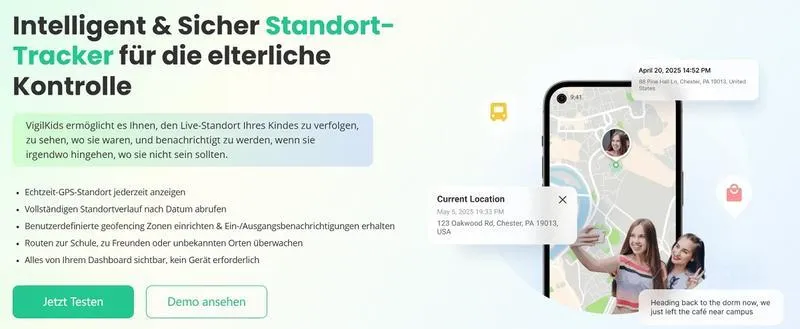 VigilKids GPS Tracker für Kinder empfehlen