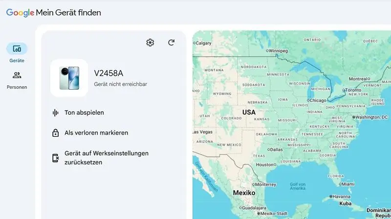Google Handynummer orten