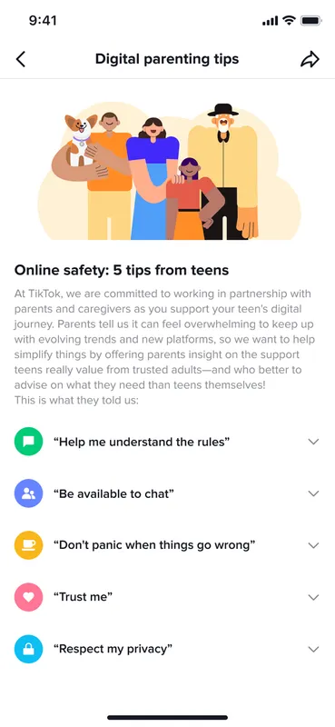 TikTok Family Pairing Digital tips