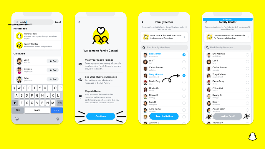 How to set up Snapchat Family Center step by step