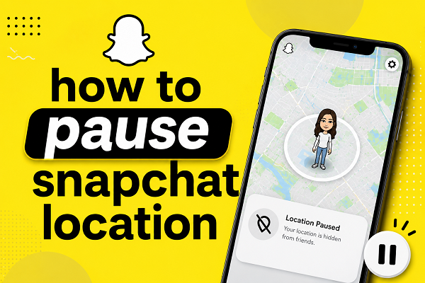 how to pause snapchat location