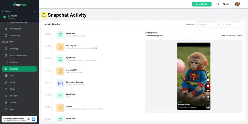 Snapchat demo