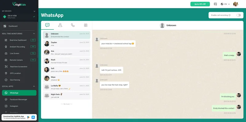 vigilkids for whatsapp