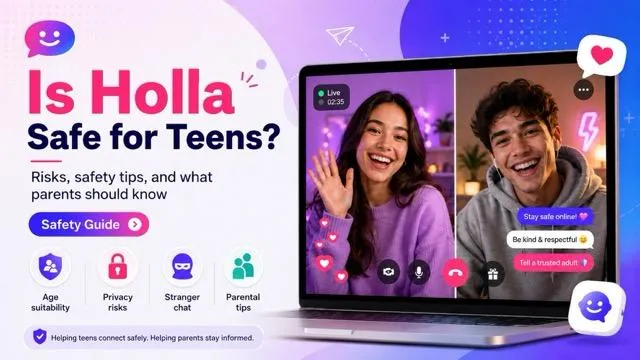 Holla Video Chat: What Parents Should Know and 8 Safety Tips cover image