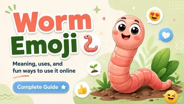 Worm Emoji 🪱 Meaning: What It Means in Text and Memes cover image
