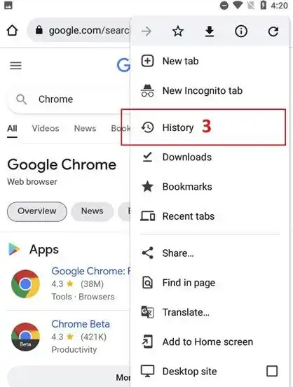 手機與電腦開啟 Chrome 歷史紀錄並查看造訪網站