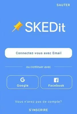 Écran SKEDit pour planifier un message WhatsApp