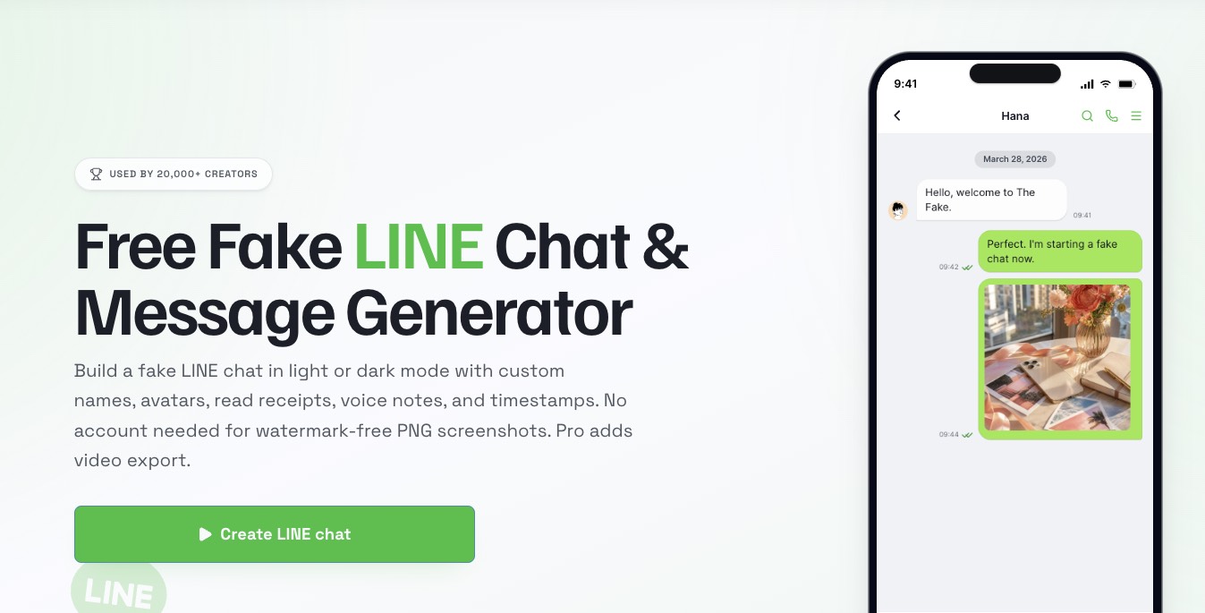 TheFake LINE 對話產生器群組編輯畫面