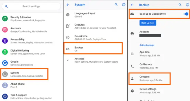 restore Android SMS from Google backup