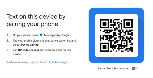 read Android text messages with Google Messages for Web