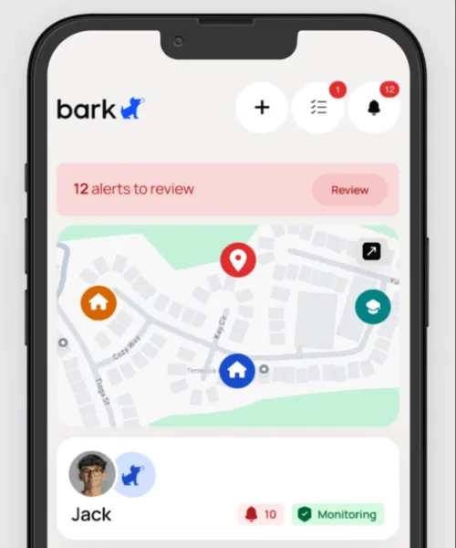 Bark AI-driven content monitoring app