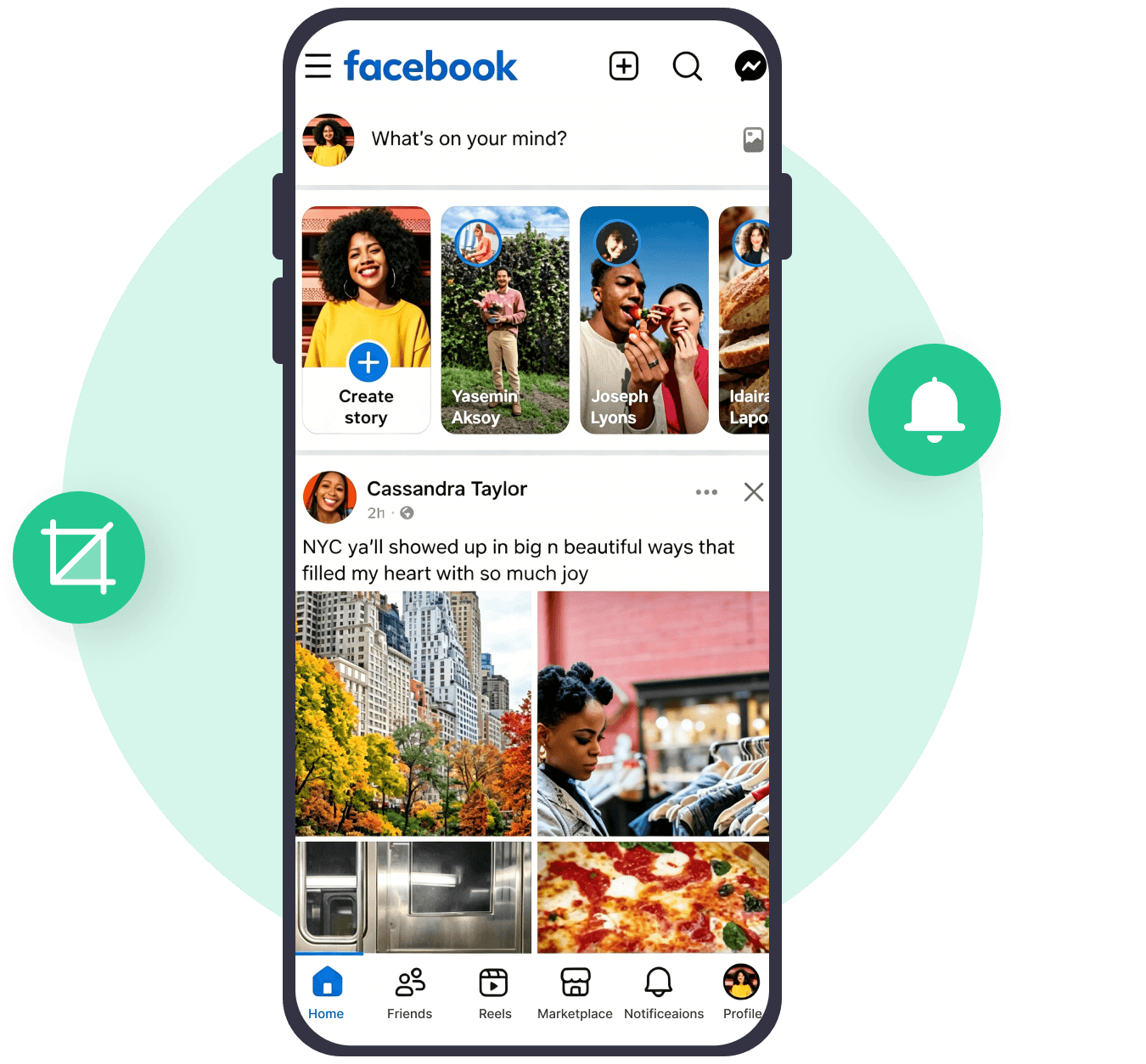 Fotos e historias del feed de Facebook capturadas mediante capturas de pantalla automáticas