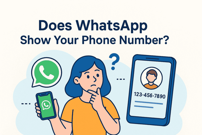 does whatsapp show your phone number 