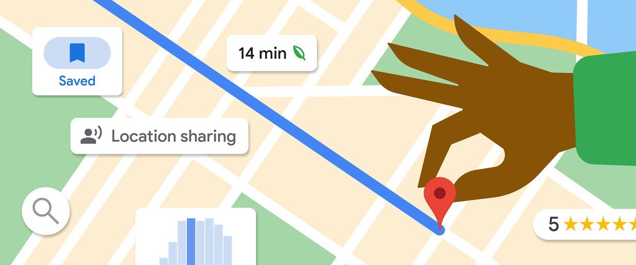 Google Maps location sharing on a phone