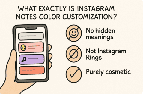 Instagram Notes color customization and colored Note bubbles