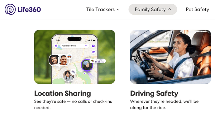 Life360 family location sharing app driving safety