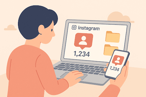 Manual Checking on Instagram