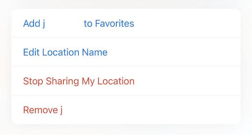 stop sharing my location in find my