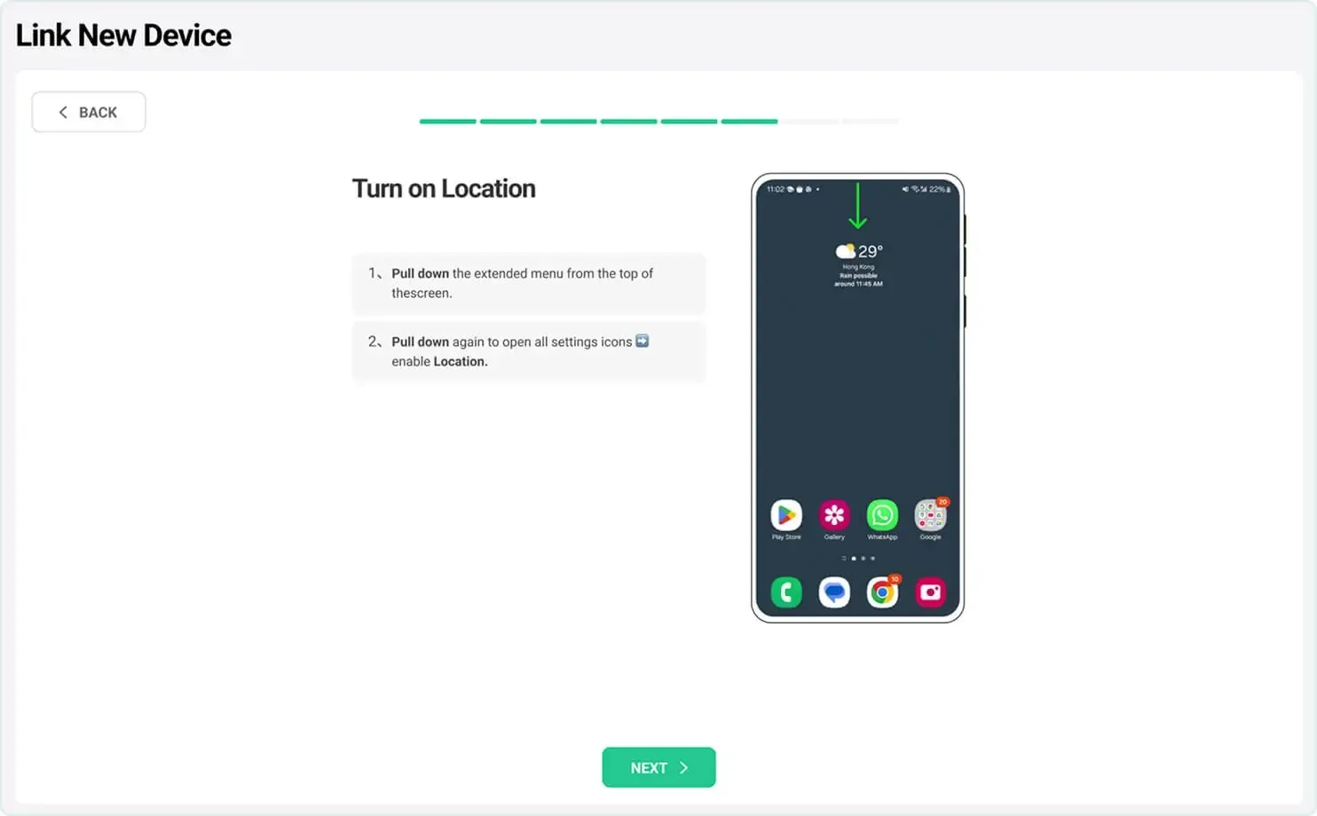 turn on location
