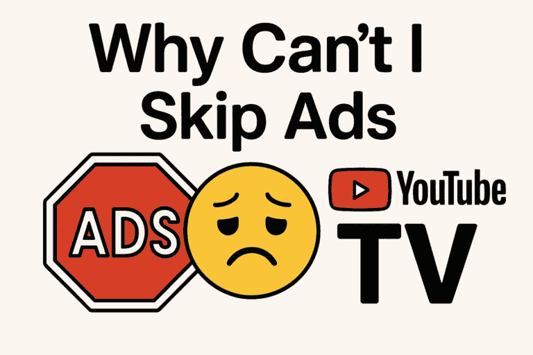 Why Can’t I Skip Ads on YouTube TV 2025? cover image