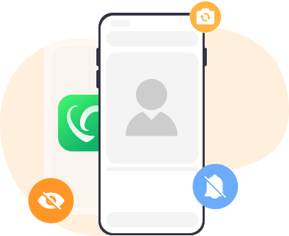 Un teléfono móvil y varios íconos de notificación de prohibición